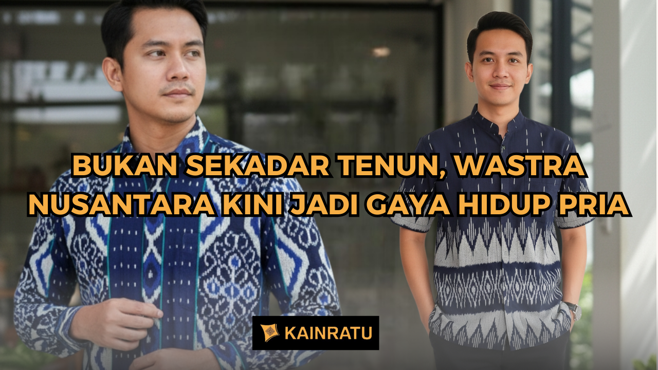 Pria Indonesia mengenakan wastra Nusantara sebagai identitas dan gaya hidup modern