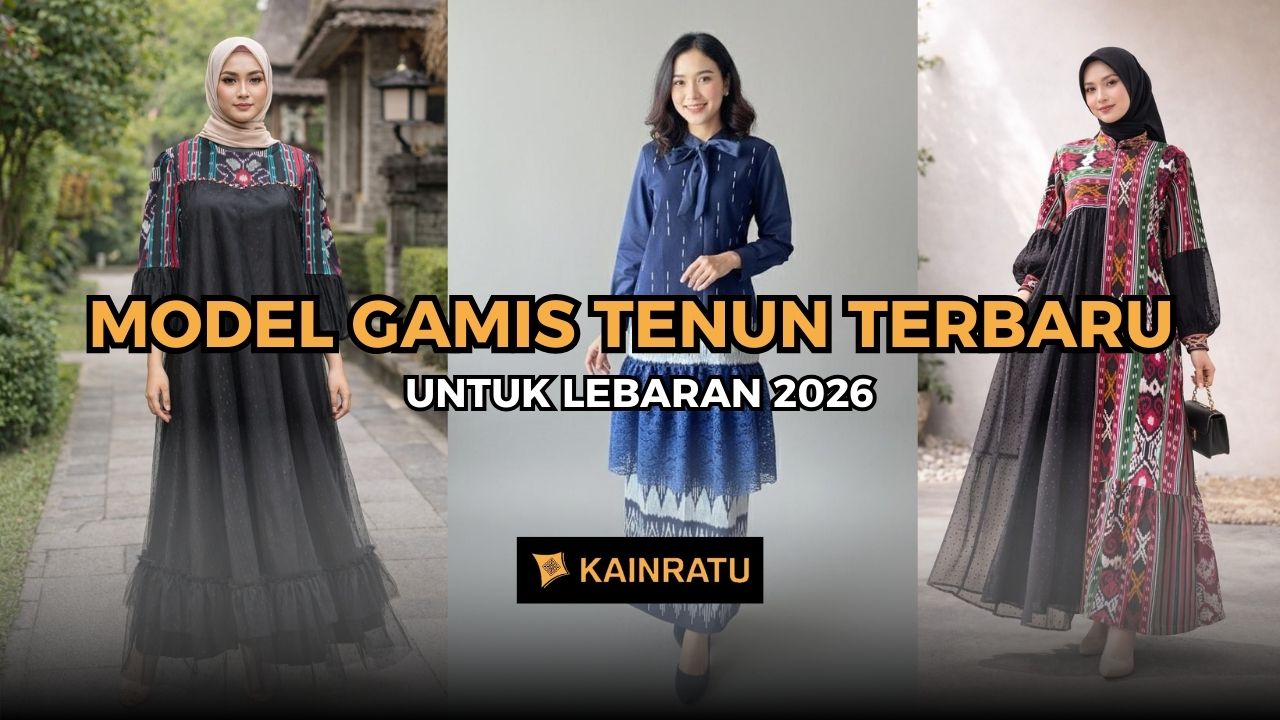 gamis tenun