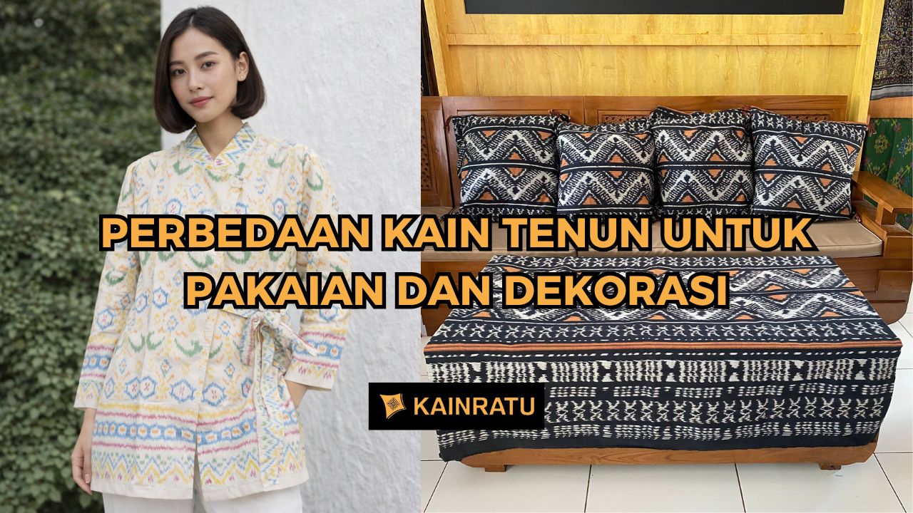 Perbedaan Kain Tenun untuk Pakaian dan Dekorasi