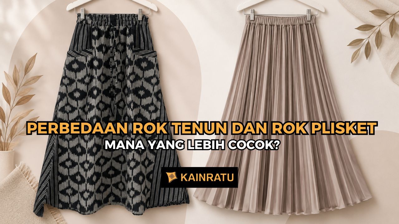 Perbedaan Rok Tenun dan Rok Plisket