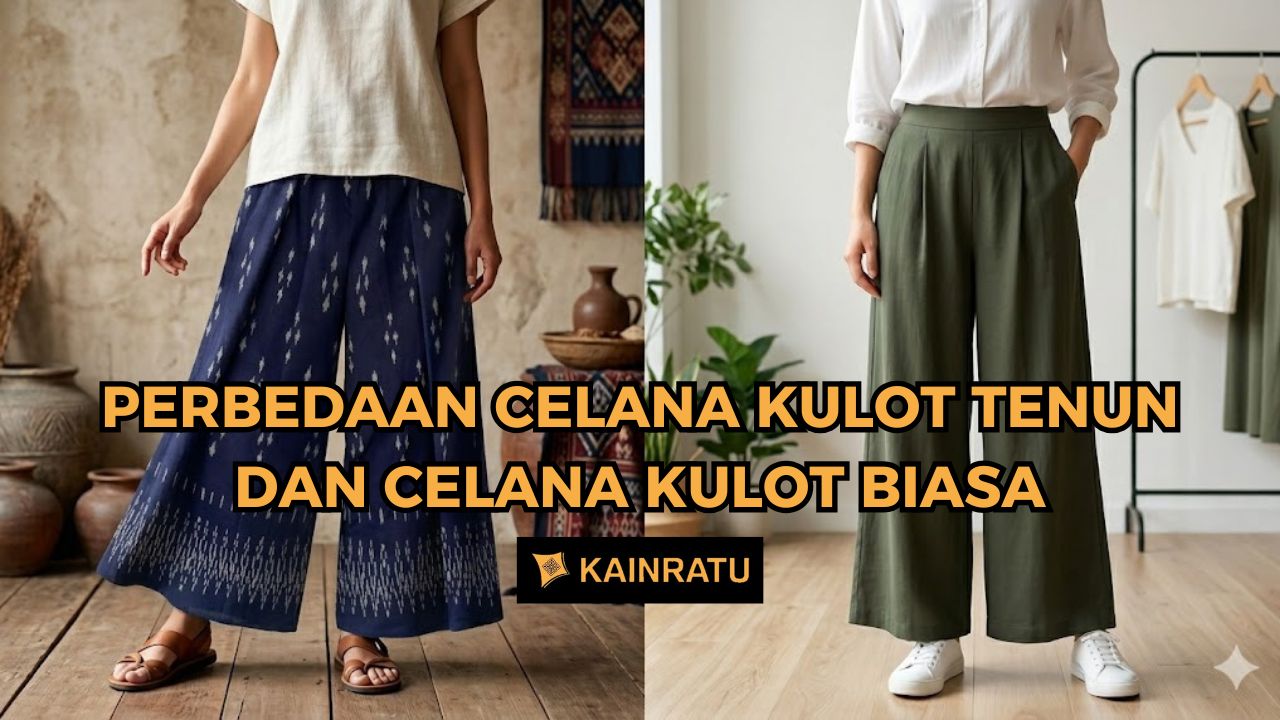 Perbedaan Celana Kulot Tenun dan Celana Kulot Biasa