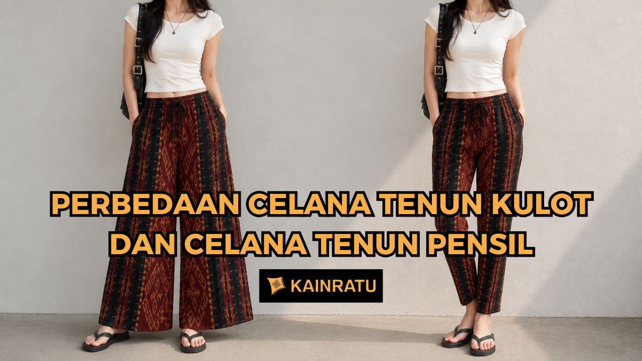 Perbedaan Celana Tenun Kulot dan Celana Tenun Pensil
