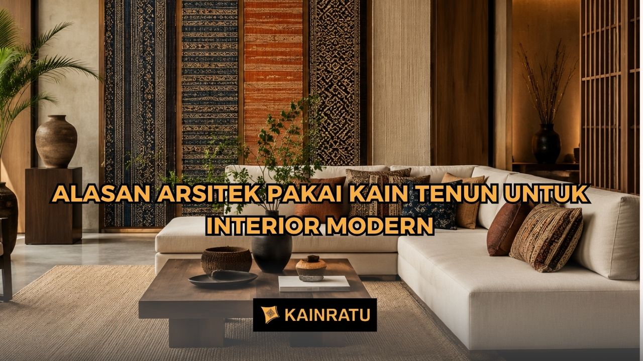 Alasan Arsitek Pakai Kain Tenun untuk Interior Modern