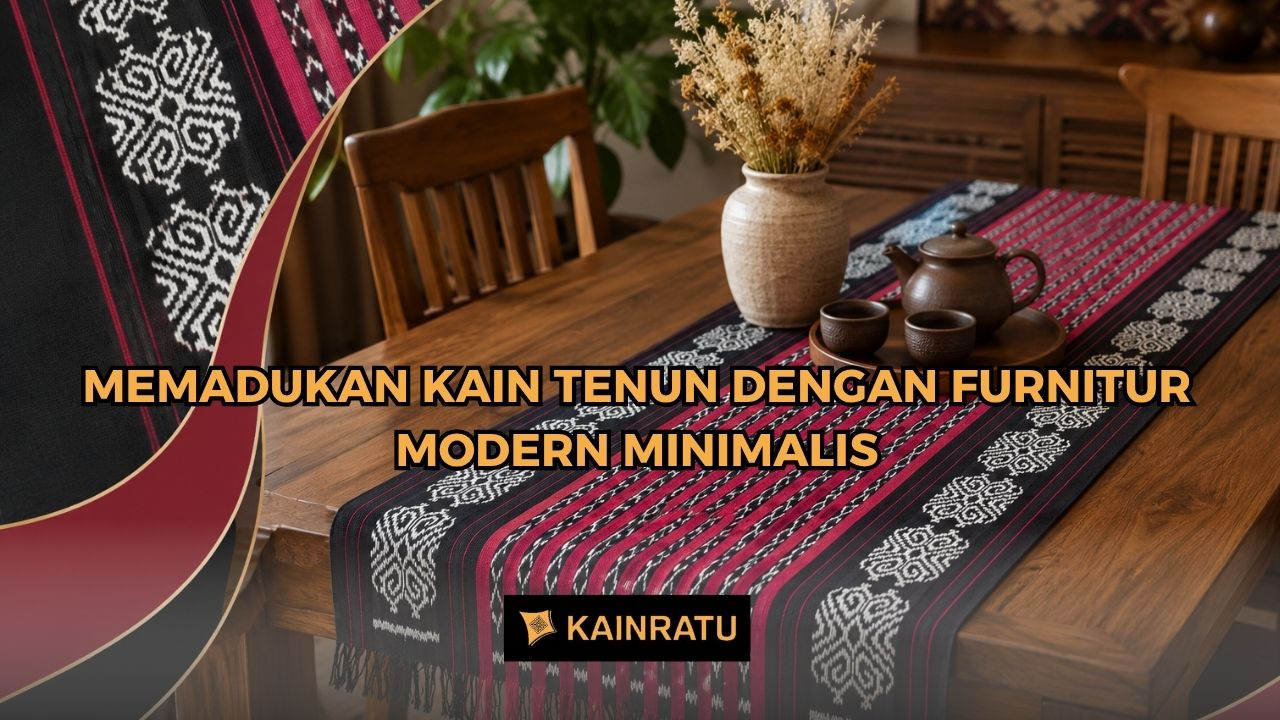Memadukan Kain Tenun dengan Furnitur Modern Minimalis