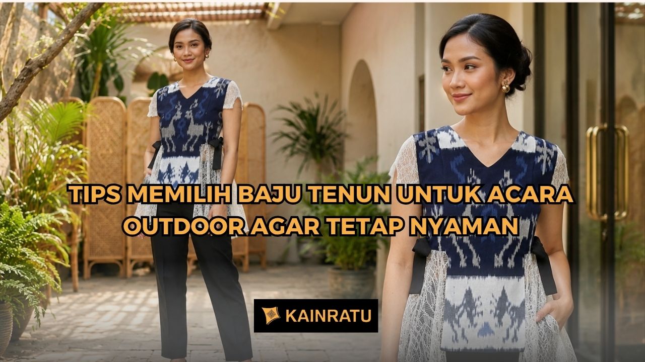 baju tenun untuk outdoor