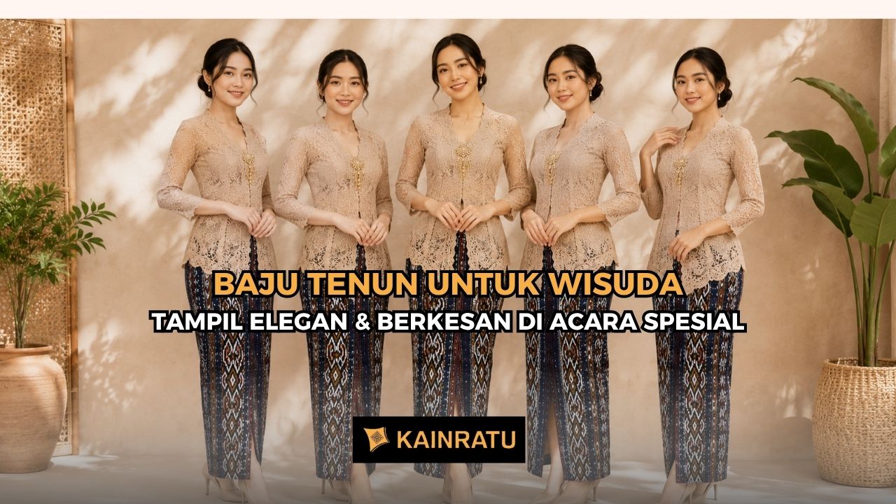 baju tenun untuk acara wisuda