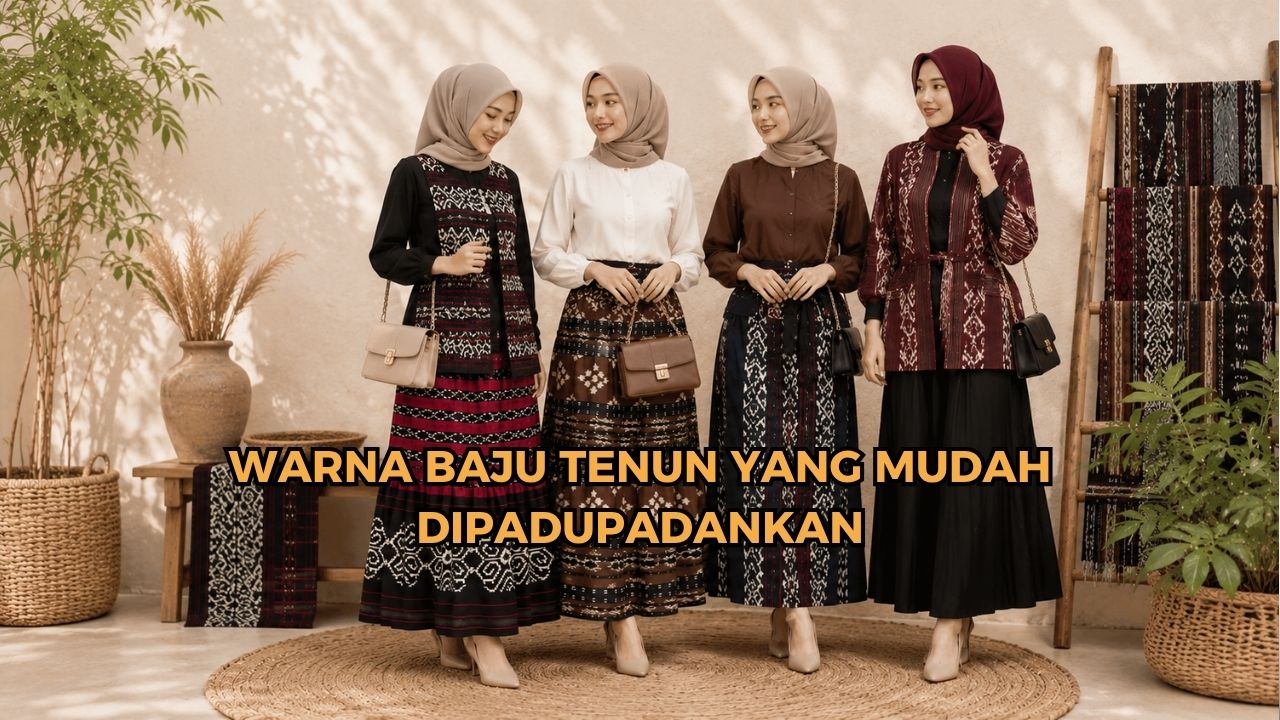 warna baju tenun