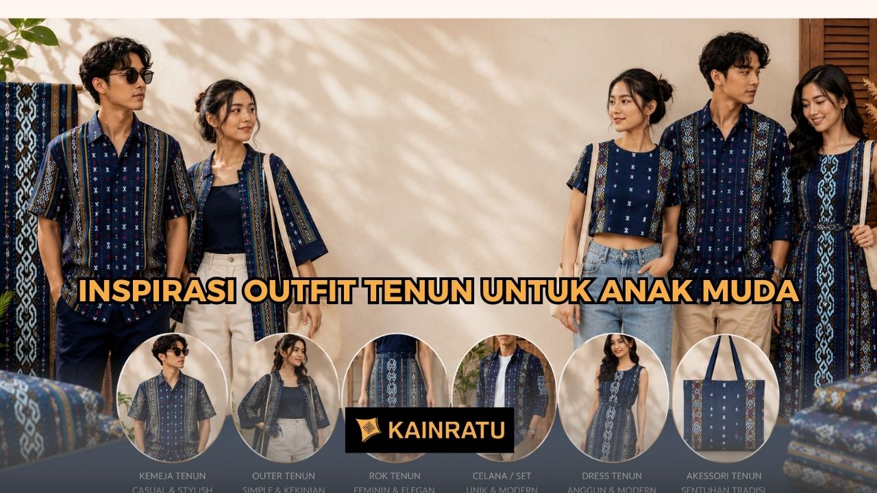 banner inspirasi outfit tenun untuk anak muda