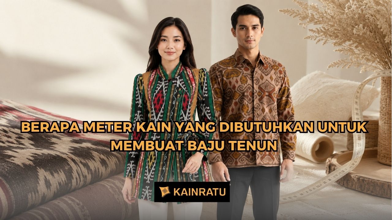 Berapa Meter Kain yang Dibutuhkan untuk Membuat 1 Baju Tenun?