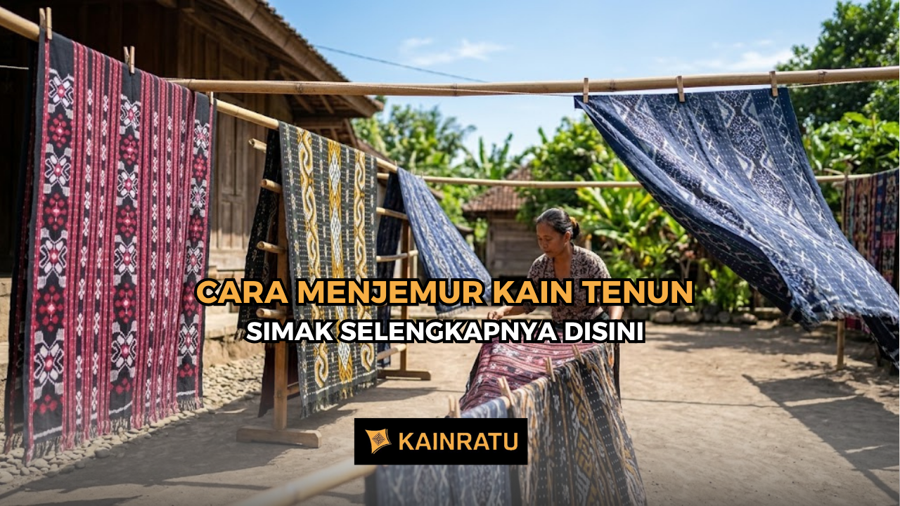 Cara Menjemur Kain Tenun